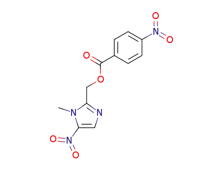 1H-Imidazole-2-methanol, 1-methyl-5-nitro-, 4-nitrobenzoate (ester)