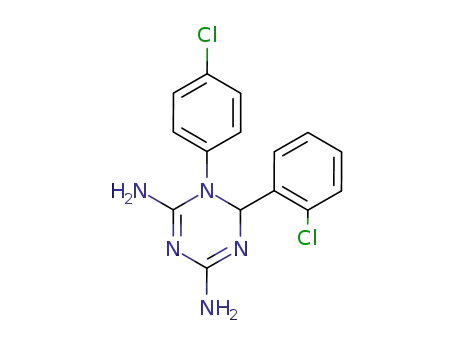 6-(2-chloro-phenyl)-1-(4-chloro-phenyl)-1,6-dihydro-[1,3,5]triazine-2,4-diyldiamine