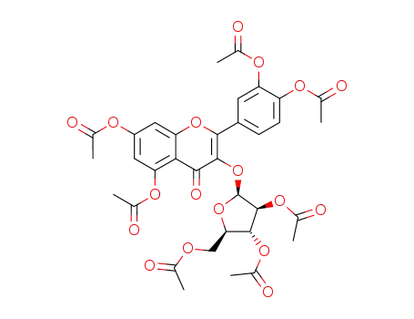 Molecular Structure of 73731-94-9 (Avicularinheptaacetat)