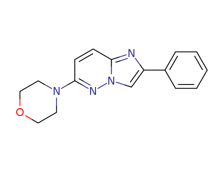 Imidazo[1,2-b]pyridazine, 6-(4-morpholinyl)-2-phenyl-