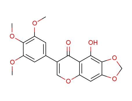 8H-1,3-Dioxolo[4,5-g][1]benzopyran-8-one,9-hydroxy-7-(3,4,5-trimethoxyphenyl)-