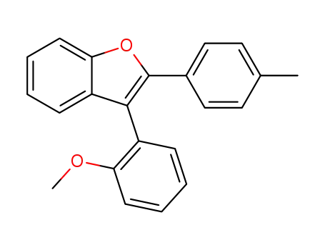 Molecular Structure of 62378-41-0 (Benzofuran, 3-(2-methoxyphenyl)-2-(4-methylphenyl)-)