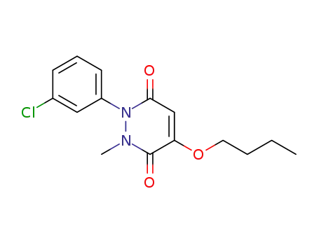 Molecular Structure of 64989-17-9 (3,6-Pyridazinedione, 4-butoxy-1-(3-chlorophenyl)-1,2-dihydro-2-methyl-)