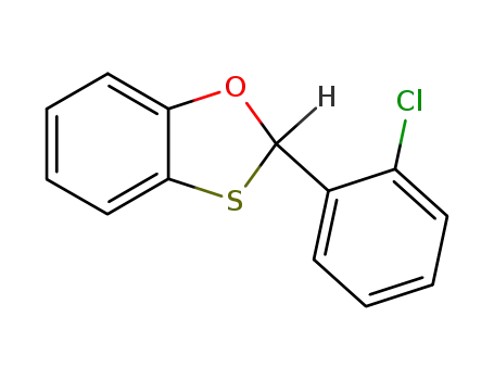 Molecular Structure of 55148-76-0 (1,3-Benzoxathiole, 2-(2-chlorophenyl)-)