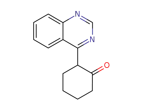 Molecular Structure of 58006-85-2 (Cyclohexanone, 2-(4-quinazolinyl)-)