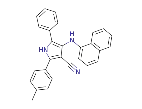 1H-Pyrrole-3-carbonitrile,
2-(4-methylphenyl)-4-(1-naphthalenylamino)-5-phenyl-
