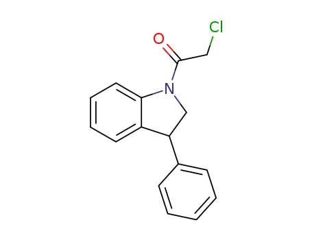 1H-Indole, 1-(chloroacetyl)-2,3-dihydro-3-phenyl-