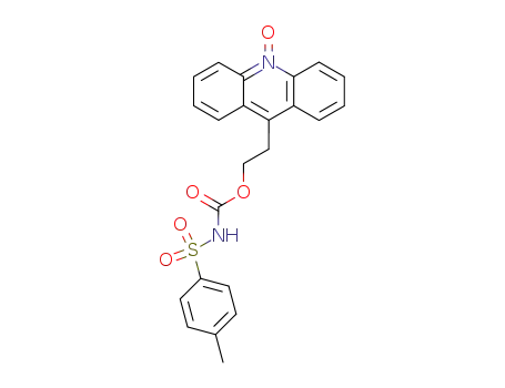 Carbamic acid, [(4-methylphenyl)sulfonyl]-, 2-(10-oxido-9-acridinyl)ethyl
ester