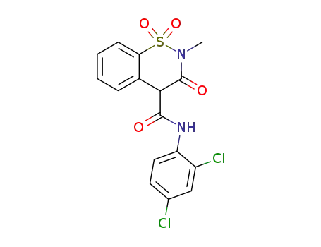 N-(2,4-dichlorophenyl)-2-methyl-1,1,3-trioxo-4H-1$l^{6},2-benzothiazine-4-carboxamide