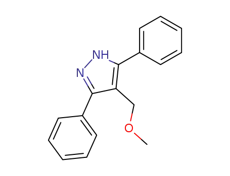 Molecular Structure of 61355-04-2 (1H-Pyrazole, 4-(methoxymethyl)-3,5-diphenyl-)