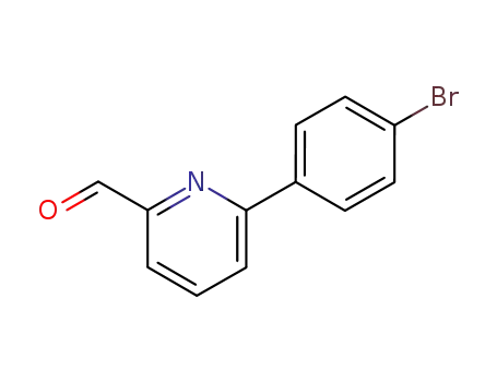 Molecular Structure of 65219-26-3 (2-Pyridinecarboxaldehyde, 6-(4-bromophenyl)-)