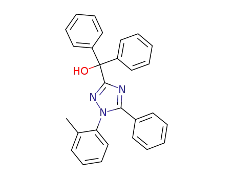 diphenyl-(5-phenyl-1-<i>o</i>-tolyl-1<i>H</i>-[1,2,4]triazol-3-yl)-methanol
