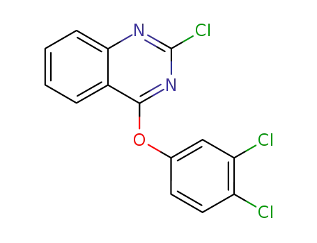 Molecular Structure of 61067-71-8 (Quinazoline, 2-chloro-4-(3,4-dichlorophenoxy)-)