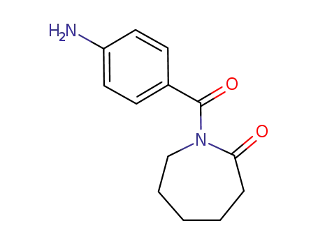 Molecular Structure of 7335-46-8 (2H-Azepin-2-one, 1-(4-aminobenzoyl)hexahydro-)