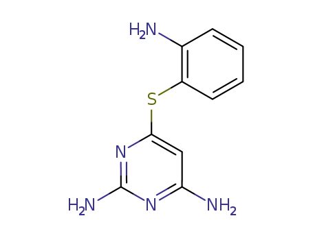 Molecular Structure of 91130-16-4 (2,4-Pyrimidinediamine, 6-[(2-aminophenyl)thio]-)