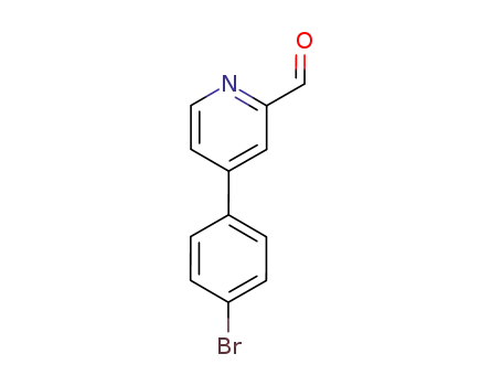 Molecular Structure of 65219-24-1 (2-Pyridinecarboxaldehyde, 4-(4-bromophenyl)-)