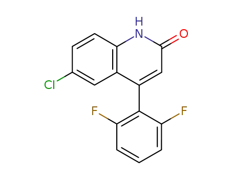 6-chloro-4-(2,6-difluoro-phenyl)-1<i>H</i>-quinolin-2-one