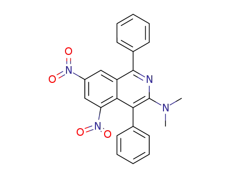 Molecular Structure of 60719-09-7 (3-Isoquinolinamine, N,N-dimethyl-5,7-dinitro-1,4-diphenyl-)