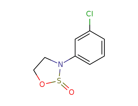 Molecular Structure of 56844-67-8 (1,2,3-Oxathiazolidine, 3-(3-chlorophenyl)-, 2-oxide)