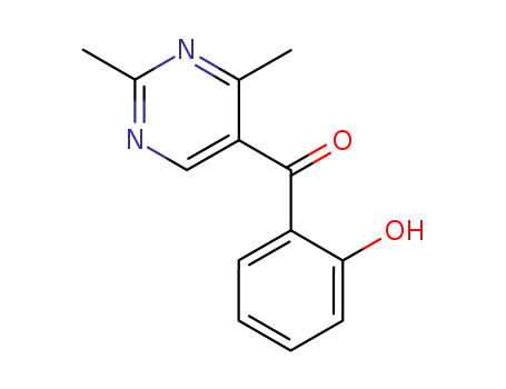 Molecular Structure of 31964-96-2 (Methanone, (2,4-dimethyl-5-pyrimidinyl)(2-hydroxyphenyl)-)
