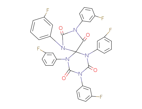 Molecular Structure of 60252-83-7 (1,3,6,8,10-Pentaazaspiro[4.5]decane-2,4,7,9-tetrone,
1,3,6,8,10-pentakis(3-fluorophenyl)-)