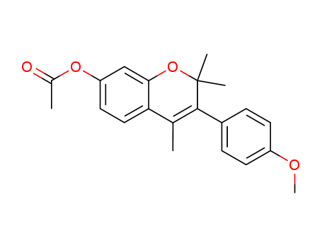 2H-1-Benzopyran-7-ol,3-(4-methoxyphenyl)-2,2,4-trimethyl-, 7-acetate cas  5188-53-4