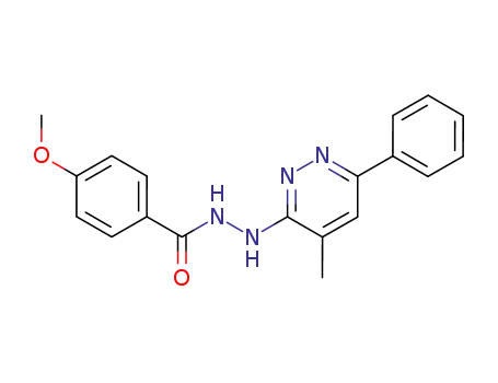 Molecular Structure of 60855-75-6 (4-Methoxybenzoic acid 2-(4-methyl-6-phenyl-3-pyridazinyl)hydrazide)