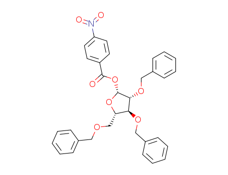 [3,4-bis(phenylmethoxy)-5-(phenylmethoxymethyl)oxolan-2-yl] 4-nitrobenzoate cas  81025-70-9