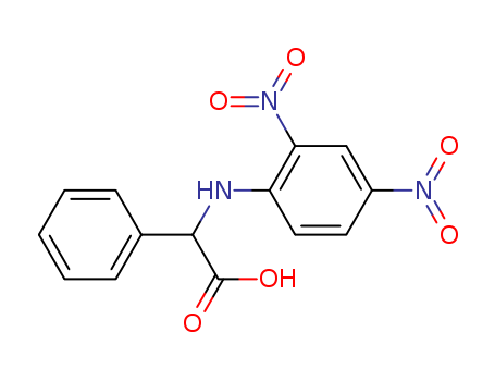 Molecular Structure of 70005-66-2 (Benzeneacetic acid, a-[(2,4-dinitrophenyl)amino]-)