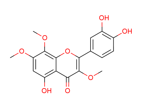 4H-1-Benzopyran-4-one, 2-(3,4-dihydroxyphenyl)-5-hydroxy-3,7,8-trimethoxy-