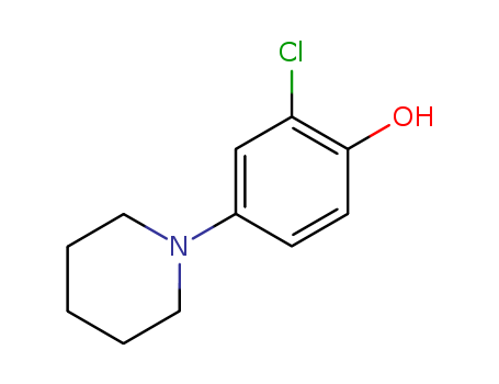 2-chloro-4-(1-piperidinyl)phenol