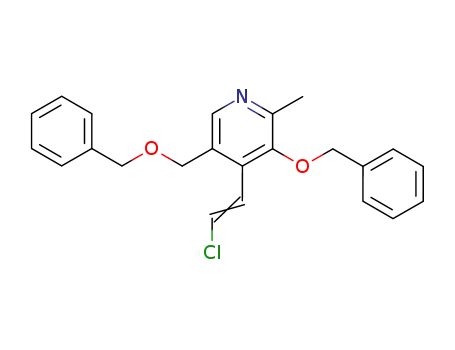 Molecular Structure of 62989-03-1 (Pyridine,
4-(2-chloroethenyl)-2-methyl-3-(phenylmethoxy)-5-[(phenylmethoxy)meth
yl]-)