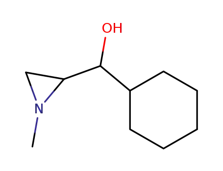 Molecular Structure of 63226-83-5 (2-Aziridinemethanol, a-cyclohexyl-1-methyl-)