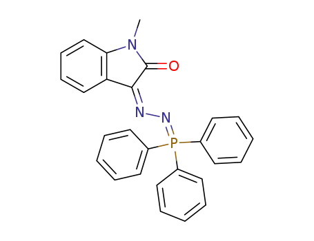 Molecular Structure of 3265-22-3 ((1-methyl-2-oxo-3-indolinylidene)triphenylphosphazine)