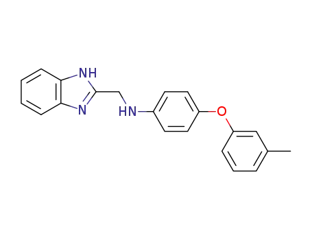 Molecular Structure of 73259-39-9 (N-(1H-benzimidazol-2-ylmethyl)-4-(3-methylphenoxy)aniline)