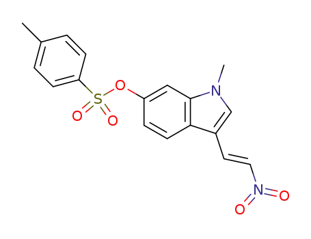 1H-Indol-6-ol, 1-methyl-3-(2-nitroethenyl)-, 4-methylbenzenesulfonate
(ester)