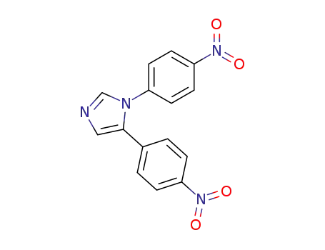 Molecular Structure of 61278-56-6 (1H-Imidazole, 1,5-bis(4-nitrophenyl)-)