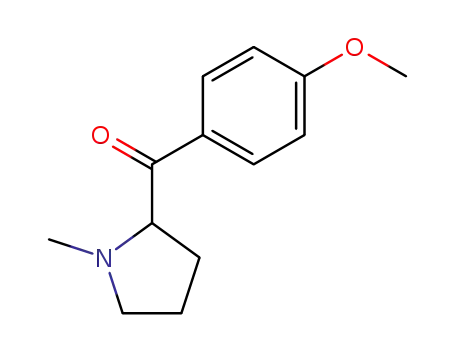 Molecular Structure of 61170-38-5 (Methanone, (4-methoxyphenyl)(1-methyl-2-pyrrolidinyl)-)