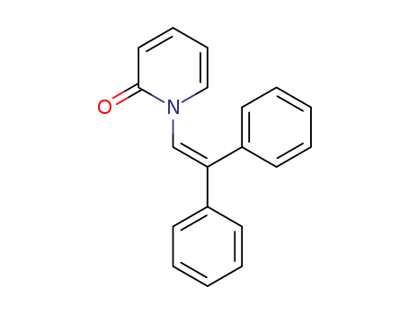 Molecular Structure of 61259-57-2 (2(1H)-Pyridinone, 1-(2,2-diphenylethenyl)-)
