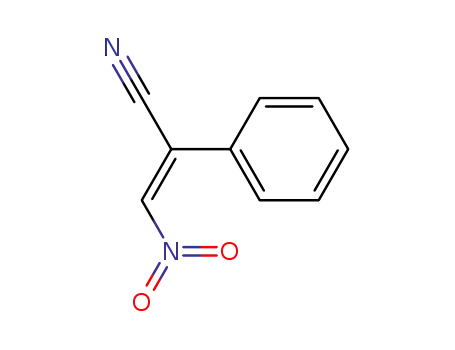 Molecular Structure of 58560-00-2 (Benzeneacetonitrile, a-(nitromethylene)-, (E)-)