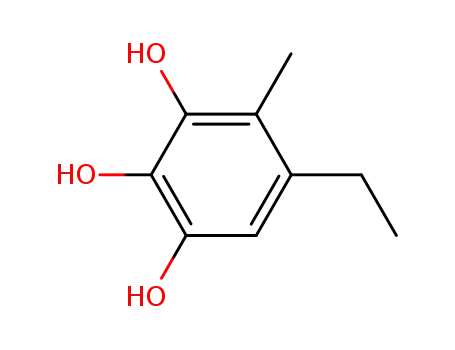 Molecular Structure of 66125-15-3 (1,2,3-Benzenetriol, 5-ethyl-4-methyl-)