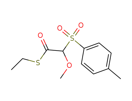 Molecular Structure of 67777-55-3 (Ethanethioic acid, methoxy[(4-methylphenyl)sulfonyl]-, S-ethyl ester)