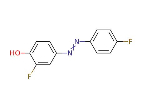 Molecular Structure of 81701-90-8 (Phenol, 2-fluoro-4-[(4-fluorophenyl)azo]-)