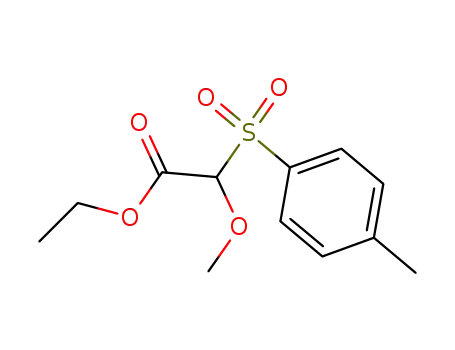 Molecular Structure of 67777-51-9 (Acetic acid, methoxy[(4-methylphenyl)sulfonyl]-, ethyl ester)
