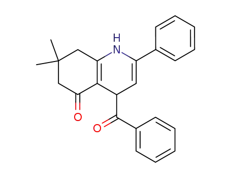 Molecular Structure of 54398-78-6 (5(1H)-Quinolinone, 4-benzoyl-4,6,7,8-tetrahydro-7,7-dimethyl-2-phenyl-)