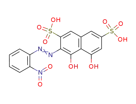 Molecular Structure of 18338-22-2 (2,7-Naphthalenedisulfonic acid, 4,5-dihydroxy-3-[(2-nitrophenyl)azo]-)