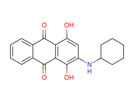 9,10-Anthracenedione, 2-(cyclohexylamino)-1,4-dihydroxy-