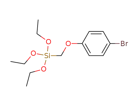 Molecular Structure of 61463-99-8 (Silane, [(4-bromophenoxy)methyl]triethoxy-)