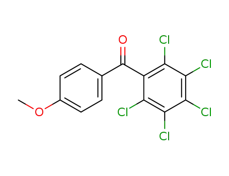 Molecular Structure of 60921-36-0 (Methanone, (4-methoxyphenyl)(pentachlorophenyl)-)