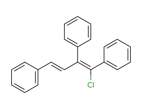 Molecular Structure of 65134-88-5 (Benzene, 1,1'-(1-chloro-2-phenyl-1,3-butadiene-1,4-diyl)bis-, (Z,Z)-)